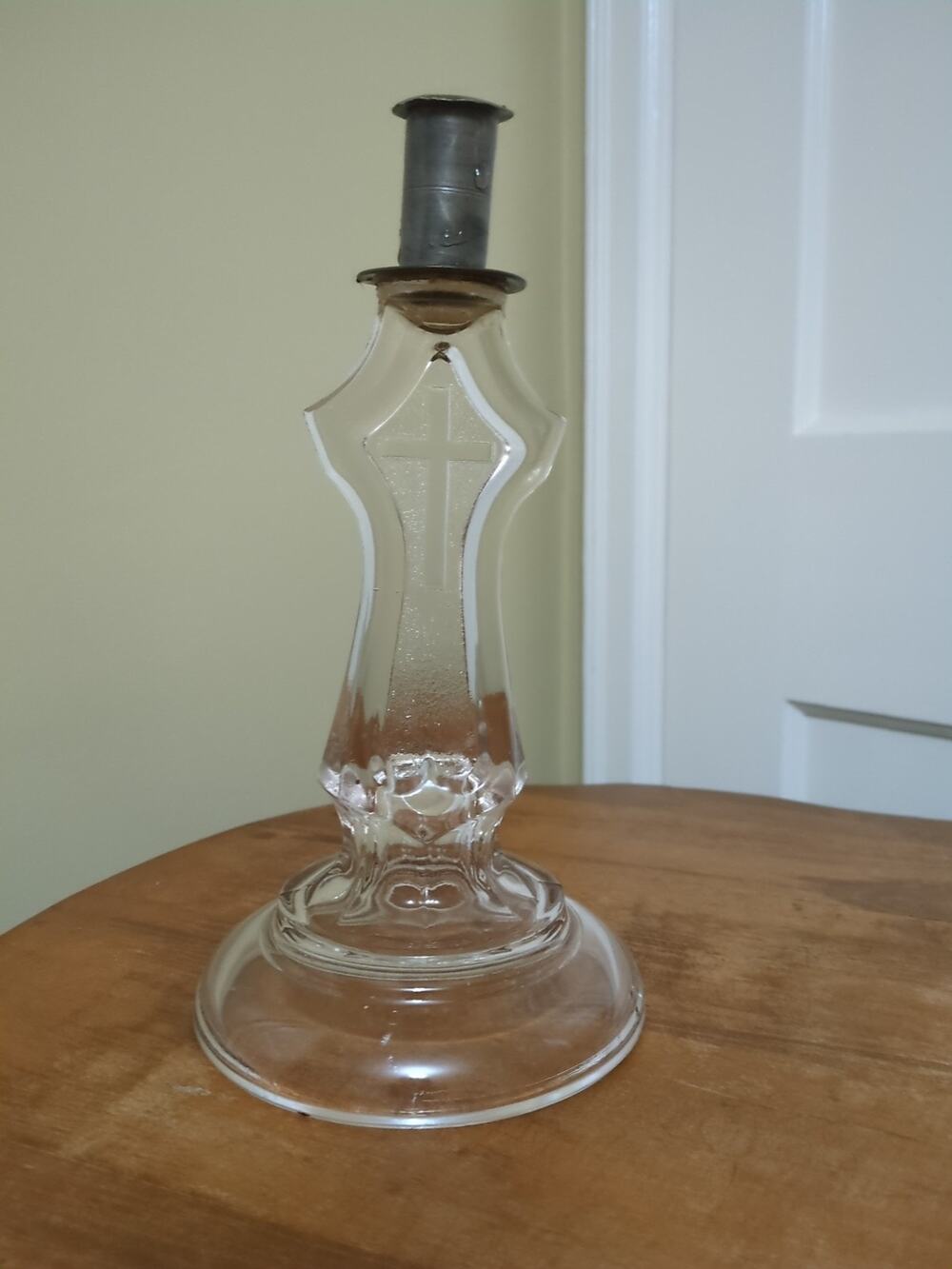 EAPG Early American Pressed Glass Ripley & Co. Roman Candlestick 1870